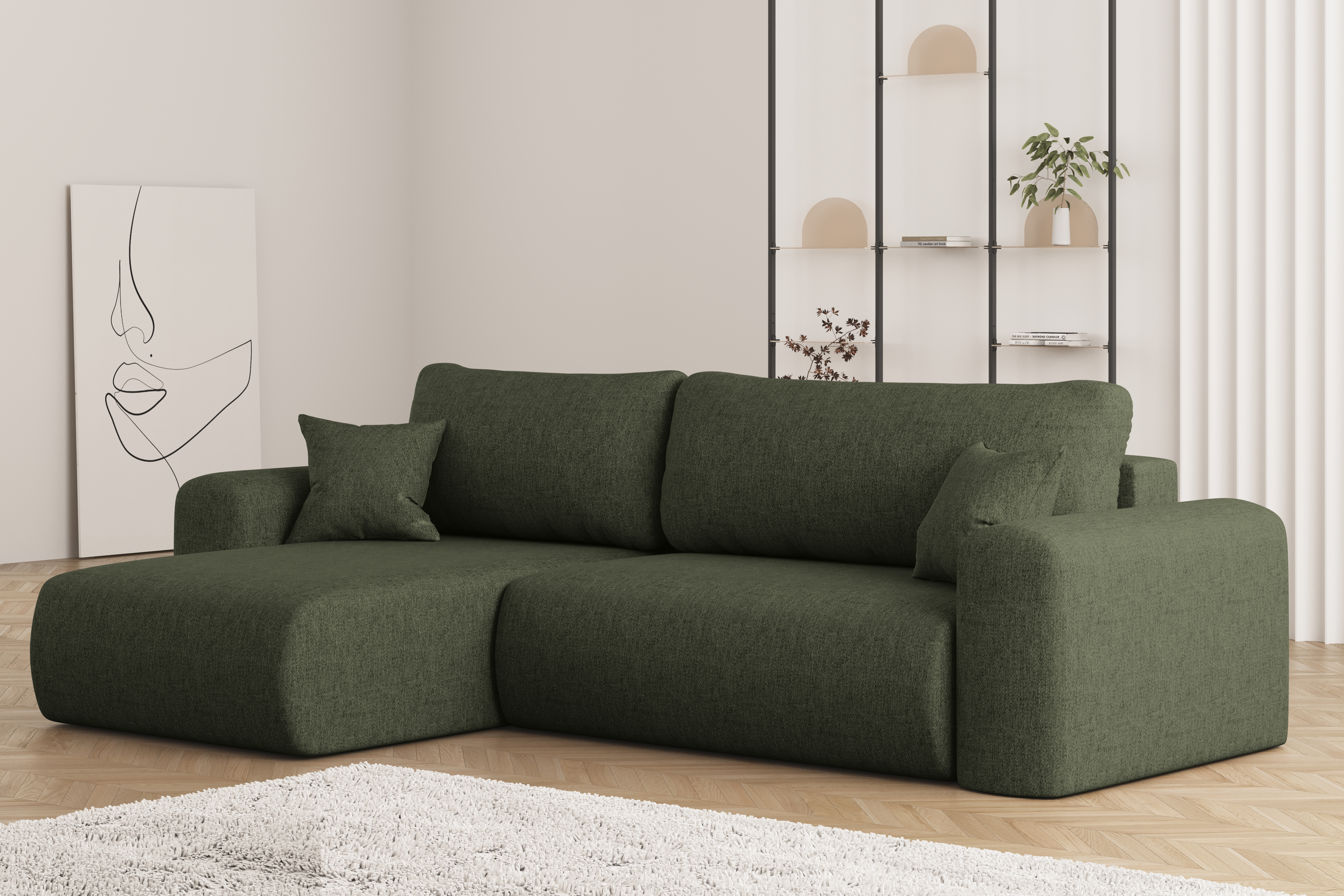 Capri L Ecksofa Neve Stoff 39